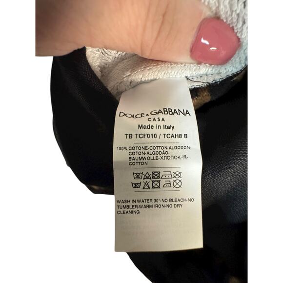 Dolce & Gabbana NWT Terry Cotton Bath Robe in Leopard Print Size M - Picture 9 of 11